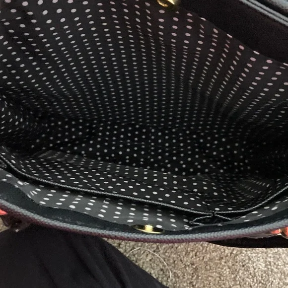 Lulu Guinness Black Purse with Gold Accents - Picture 6 of 11